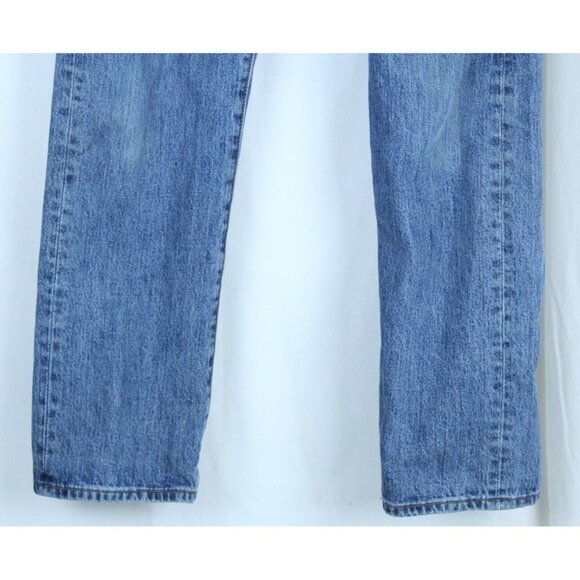 Levi's 501 33 x 30 Frayed Hem See Measurements Straight Leg Button Fly Jeans - Picture 4 of 11